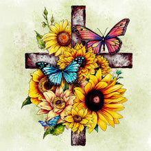 Load image into Gallery viewer, Cross 30*30CM(Canvas) Full Round Drill Diamond Painting
