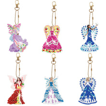 Load image into Gallery viewer, 6pcs Diamond Art Keychains Handmade DIY Christmas Decoration Gift (YSK136)
