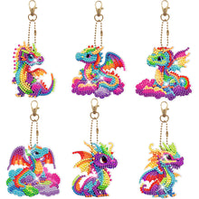 Load image into Gallery viewer, 6pcs Diamond Art Keychains Handmade DIY Christmas Decoration Gift (YSK138)
