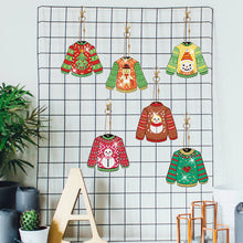 Load image into Gallery viewer, 6pcs Diamond Art Keychains Handmade DIY Christmas Decoration Gift (YSK139)
