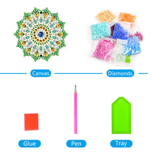 Load image into Gallery viewer, DIY Diamond Painting Pendant Hanging Ornaments 5D Mandala Keychain (GJ048)
