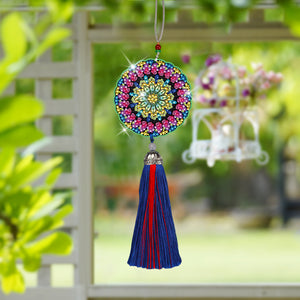 DIY Diamond Painting Pendant Hanging Ornaments 5D Mandala Keychain (GJ051)