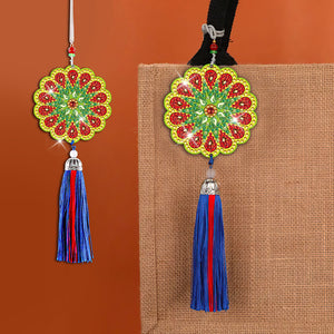 DIY Diamond Painting Pendant Hanging Ornaments 5D Mandala Keychain (GJ052)