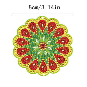 DIY Diamond Painting Pendant Hanging Ornaments 5D Mandala Keychain (GJ052)