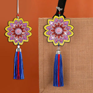 DIY Diamond Painting Pendant Hanging Ornaments 5D Mandala Keychain (GJ053)