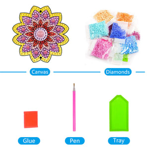 DIY Diamond Painting Pendant Hanging Ornaments 5D Mandala Keychain (GJ053)