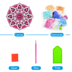 DIY Diamond Painting Pendant Hanging Ornaments 5D Mandala Keychain (GJ054)