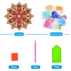 DIY Diamond Painting Pendant Hanging Ornaments 5D Mandala Keychain (GJ057)