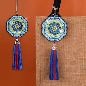 DIY Diamond Painting Pendant Hanging Ornaments 5D Mandala Keychain (GJ058)