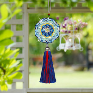 DIY Diamond Painting Pendant Hanging Ornaments 5D Mandala Keychain (GJ058)