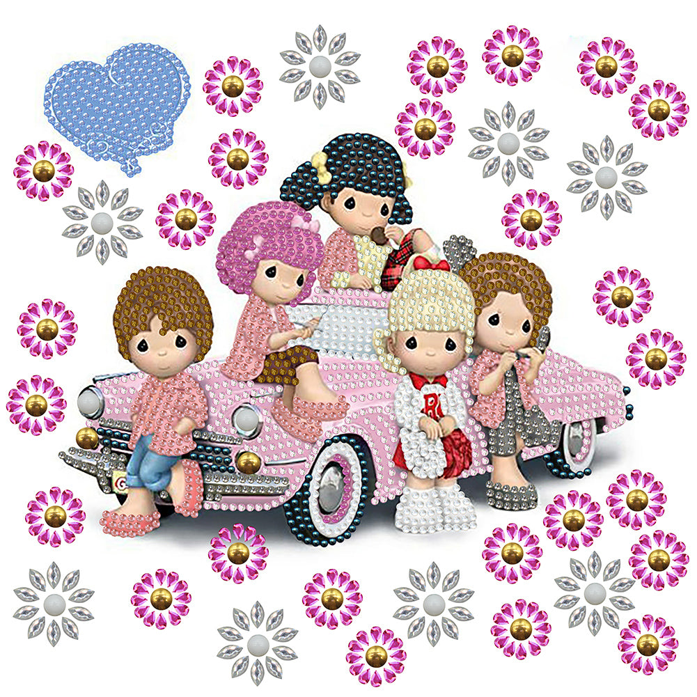 Precious Memory Doll 30*30CM(Canvas) Partial Special Shaped Drill Diamond Painting