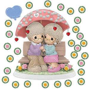 Precious Memory Doll 30*30CM(Canvas) Partial Special Shaped Drill Diamond Painting