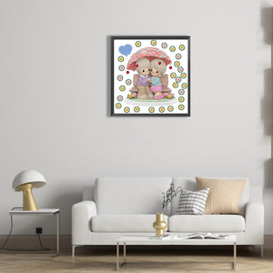 Precious Memory Doll 30*30CM(Canvas) Partial Special Shaped Drill Diamond Painting
