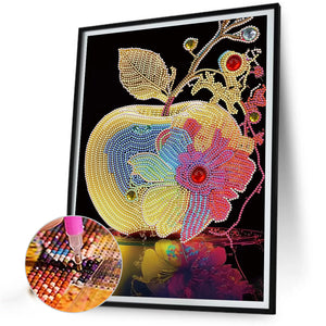 Colorful Apple 30*40CM(Canvas) Partial Special Shaped Drill Diamond Painting
