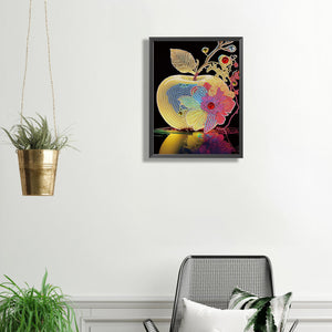 Colorful Apple 30*40CM(Canvas) Partial Special Shaped Drill Diamond Painting
