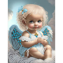 Load image into Gallery viewer, Angel Little Girl 30*40CM(Canvas) Partial Special Shaped Drill Diamond Painting
