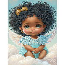 Load image into Gallery viewer, Angel Little Girl 30*40CM(Canvas) Partial Special Shaped Drill Diamond Painting
