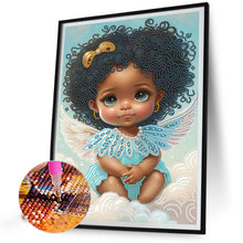 Load image into Gallery viewer, Angel Little Girl 30*40CM(Canvas) Partial Special Shaped Drill Diamond Painting
