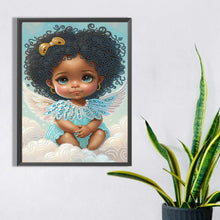 Load image into Gallery viewer, Angel Little Girl 30*40CM(Canvas) Partial Special Shaped Drill Diamond Painting
