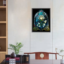 Load image into Gallery viewer, Blooming Rose Glass Painting 30*40CM(Canvas) Full Round Drill Diamond Painting
