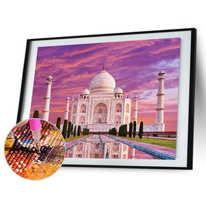 Taj Mahal 50*40CM(Canvas) Full Round Drill Diamond Painting