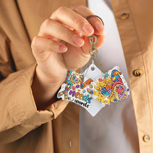 Load image into Gallery viewer, DIY Diamond Art Keychains Diamond Mosaic Kit Point Drill Key Ring (GJ036-1)
