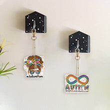 Load image into Gallery viewer, DIY Diamond Art Keychains Diamond Mosaic Kit Point Drill Key Ring (GJ036-2)
