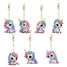 Load image into Gallery viewer, DIY Diamond Art Keychains Diamond Mosaic Kit Point Drill Key Ring (GJ039)
