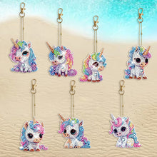 Load image into Gallery viewer, DIY Diamond Art Keychains Diamond Mosaic Kit Point Drill Key Ring (GJ039)

