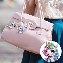 Load image into Gallery viewer, DIY Diamond Art Keychains Diamond Mosaic Kit Point Drill Key Ring (GJ039)
