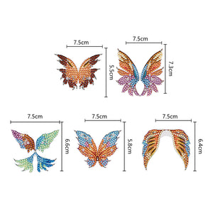 DIY Diamond Art Keychains Diamond Mosaic Kit Point Drill Key Ring (GJ040-1)