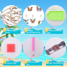 Load image into Gallery viewer, DIY Diamond Art Keychains Diamond Mosaic Kit Point Drill Key Ring (GJ040-1)
