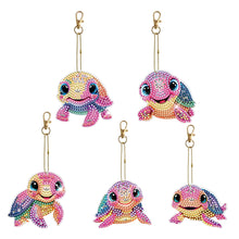 Load image into Gallery viewer, DIY Diamond Art Keychains Diamond Mosaic Kit Point Drill Key Ring (GJ041)
