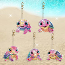 Load image into Gallery viewer, DIY Diamond Art Keychains Diamond Mosaic Kit Point Drill Key Ring (GJ041)

