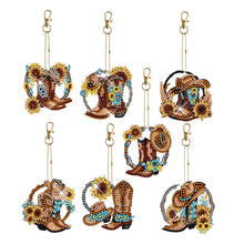 Load image into Gallery viewer, DIY Diamond Art Keychains Diamond Mosaic Kit Point Drill Key Ring (GJ043)
