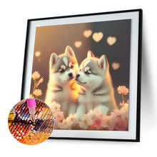 Load image into Gallery viewer, Love Puppies 30*30CM(Canvas) Full Round Drill Diamond Painting
