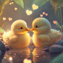 Load image into Gallery viewer, Love Duckling 30*30CM(Canvas) Full Round Drill Diamond Painting
