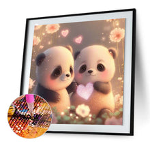 Load image into Gallery viewer, Love Panda 30*30CM(Canvas) Full Round Drill Diamond Painting
