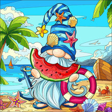 Load image into Gallery viewer, Goblin Eating Watermelon 30*30CM(Canvas) Full Round Drill Diamond Painting
