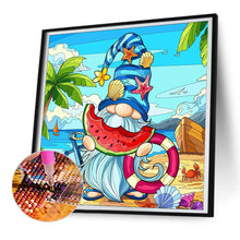 Load image into Gallery viewer, Goblin Eating Watermelon 30*30CM(Canvas) Full Round Drill Diamond Painting
