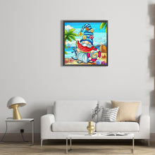 Load image into Gallery viewer, Goblin Eating Watermelon 30*30CM(Canvas) Full Round Drill Diamond Painting

