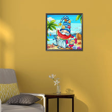 Load image into Gallery viewer, Goblin Eating Watermelon 30*30CM(Canvas) Full Round Drill Diamond Painting
