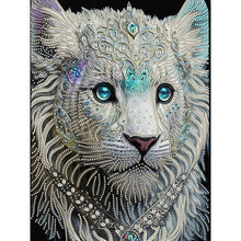 Load image into Gallery viewer, White Tiger 30*40CM(Canvas) Partial Special Shaped Drill Diamond Painting
