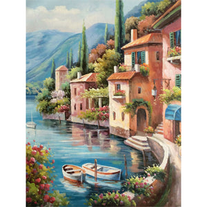 Landscape 30*40CM(Canvas) Full Round Drill Diamond Painting