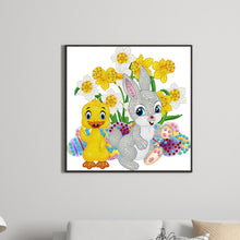 Load image into Gallery viewer, Rabbit And Duck 30*30CM(Canvas) Partial Special Shaped Drill Diamond Painting
