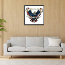 Load image into Gallery viewer, American Flag Eagle 30*30CM(Canvas) Full Round Drill Diamond Painting
