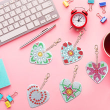 Load image into Gallery viewer, 5pcs Double Side Diamond Art Keychain 5D Special-shaped Drill Gifts (B02)
