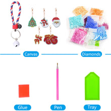Load image into Gallery viewer, 5pcs Double Side Diamond Art Keychain 5D Special-shaped Drill Gifts (B06)

