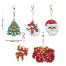 Load image into Gallery viewer, 5pcs Double Side Diamond Art Keychain 5D Special-shaped Drill Gifts (B06)
