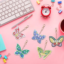 Load image into Gallery viewer, 5pcs Double Side Diamond Art Keychain 5D Special-shaped Drill Gifts (B07)
